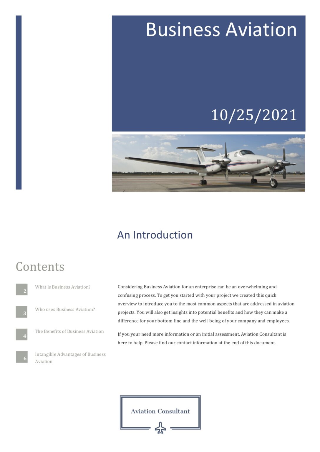 Introduction To Business Aviation – Aviation Consultant